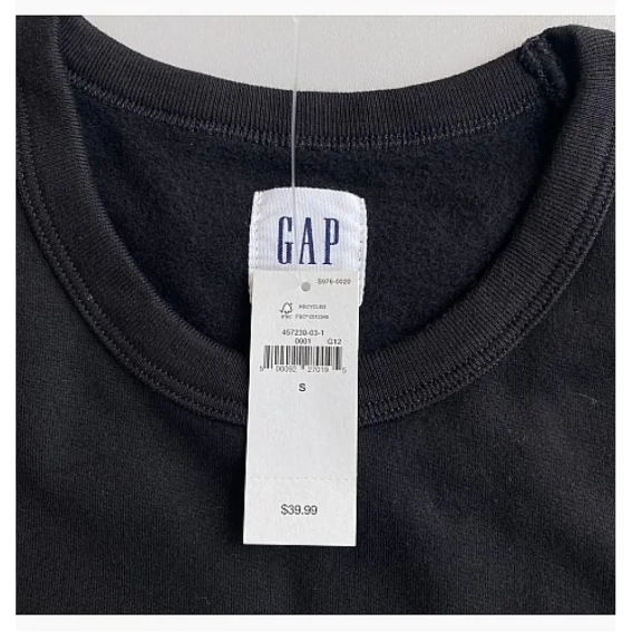 Світшот Gap Logo Sweatshirt Black 457230031 M 457230031 фото 10 — інтернет-магазин Tapok