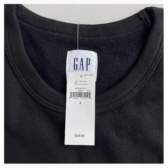 Світшот Gap Logo Sweatshirt Black 457230031 M 457230031 фото 11 — інтернет-магазин Tapok