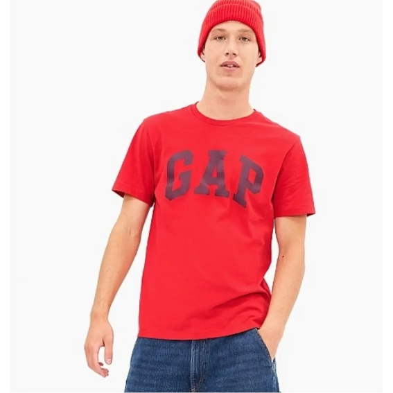 Футболка Gap Logo T-Shirt Red 547309421 M 547309421 фото 1 — интернет-магазин Tapok