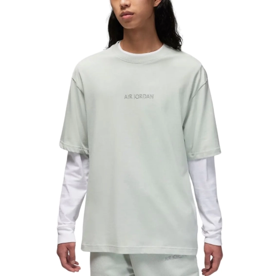 Футболка Jordan Wordmark Tee Grey Heather FJ1969-034 фото 1 — інтернет-магазин Tapok
