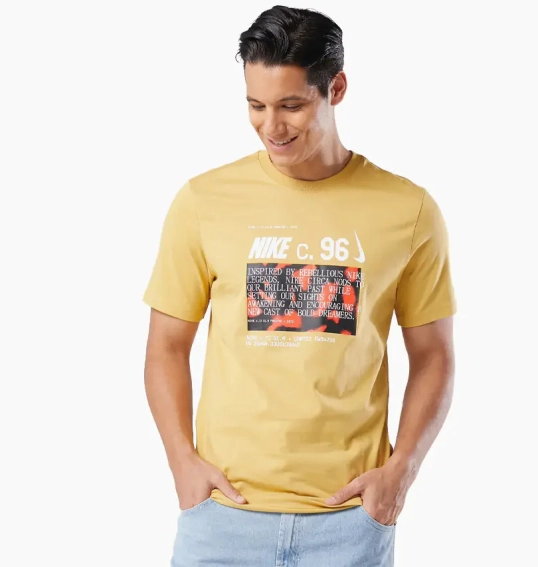 Футболка Nike Circa Tee Yellow DZ2687-725 S DZ2687-725 фото 1 — интернет-магазин Tapok