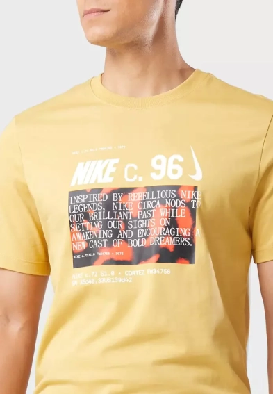 Футболка Nike Circa Tee Yellow DZ2687-725 S DZ2687-725 фото 3 — интернет-магазин Tapok
