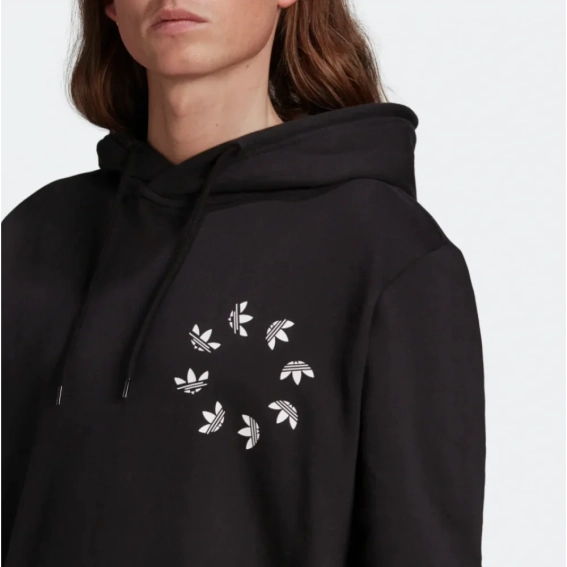 Худые Adidas Adicolor Spinner Hoodie Black Hc4490 M HC4490 фото 3 — интернет-магазин Tapok
