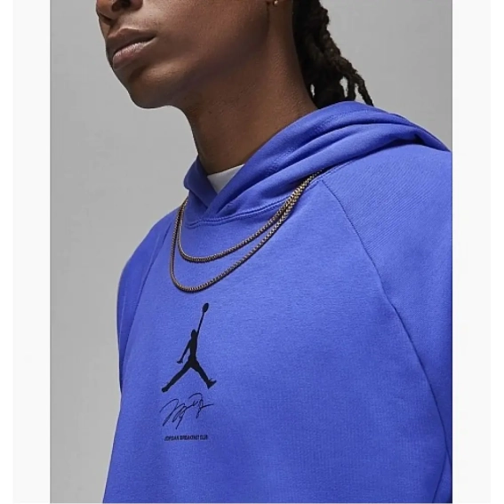 Худи Air Jordan Dri-Fit Sport Breakfast Club MenS Graphic Fleece Pullover Hoodie Blue DV9781-430 L DV9781-430 фото 3 — интернет-магазин Tapok