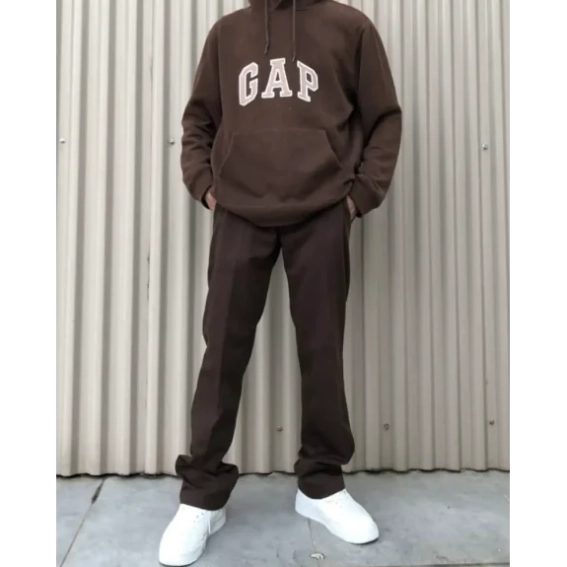 Худі Gap Logo Hoodie Tiktok Brown  546844341 S 546844341 фото 2 — інтернет-магазин Tapok