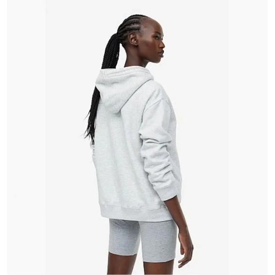 Худи H&amp;M Hoodie Grey 456163139 M 456163139 фото 3 — интернет-магазин Tapok