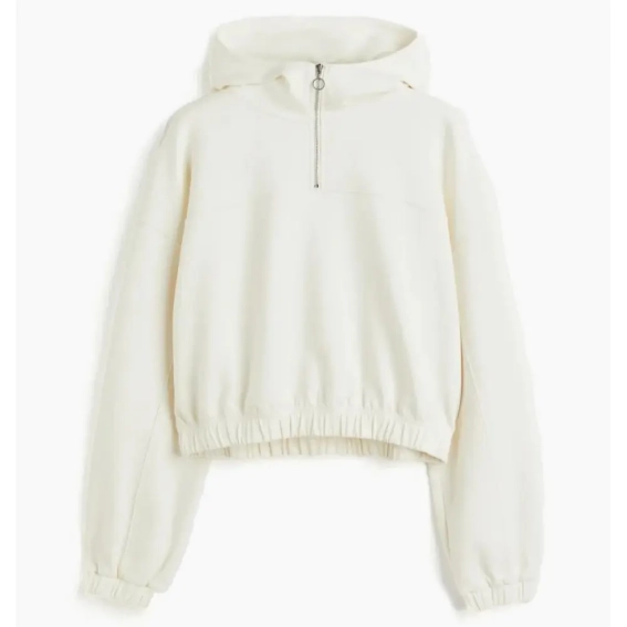 Худі H&M Zip-Top Sports Hoodie Beige 1105174002 L 1105174002 фото 1 — інтернет-магазин Tapok