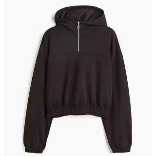 Худі H&M Zip-Top Sports Hoodie Black 1105174001 L 1105174001