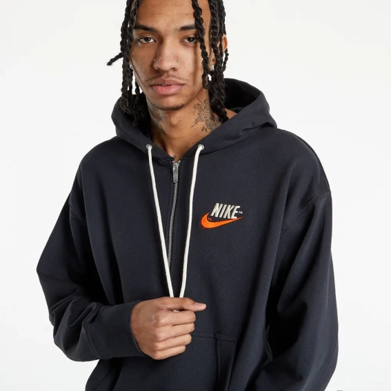 Худые Nike Mens French Terry Pullover Hoodie Black DM5279-045 M DM5279-045 фото 2 — интернет-магазин Tapok