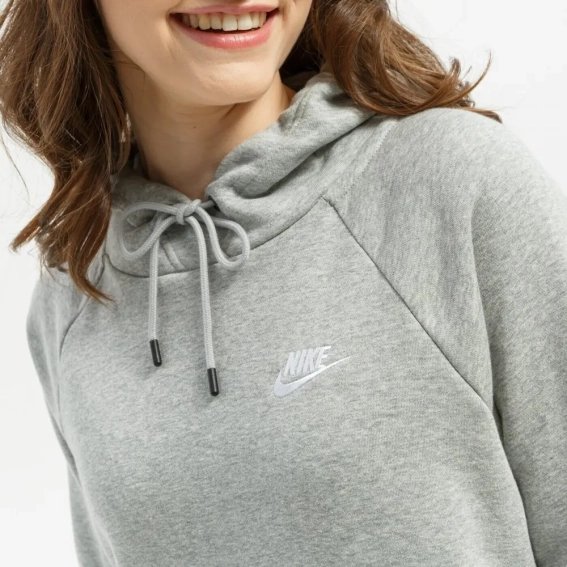 Худые Nike W Essential Fleece Hoodie Grey BV4124-063 L BV4124-063 фото 2 — интернет-магазин Tapok