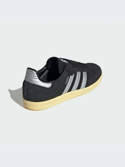 Кроссовки adidas Samba OG &quot;Core black / Metallic silver / Almost yellow&quot; IE8128 фото 3 — интернет-магазин Tapok