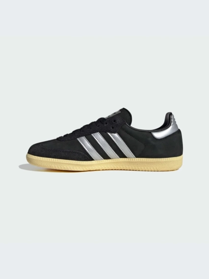 Кроссовки adidas Samba OG &quot;Core black / Metallic silver / Almost yellow&quot; IE8128 фото 4 — интернет-магазин Tapok