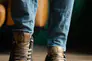 Мужские кроссовки кожаные весна/осень хаки Splinter Trend 0220 Фото 2