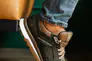 Мужские кроссовки кожаные весна/осень хаки Splinter Trend 0220 Фото 4