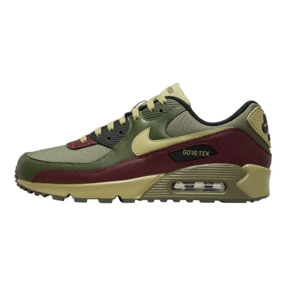 Кроссовки Nike Air Max 90 Gore-Tex &quot;Medium Olive/Cargo Khaki/Burgundy&quot; FD5810-200 фото 1 — интернет-магазин Tapok