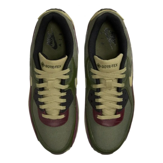 Кроссовки Nike Air Max 90 Gore-Tex &quot;Medium Olive/Cargo Khaki/Burgundy&quot; FD5810-200 фото 4 — интернет-магазин Tapok