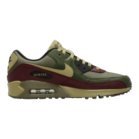 Кроссовки Nike Air Max 90 Gore-Tex &quot;Medium Olive/Cargo Khaki/Burgundy&quot; FD5810-200 фото 6 — интернет-магазин Tapok