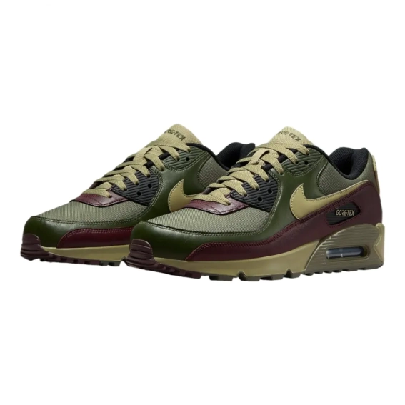 Кроссовки Nike Air Max 90 Gore-Tex &quot;Medium Olive/Cargo Khaki/Burgundy&quot; FD5810-200 фото 7 — интернет-магазин Tapok