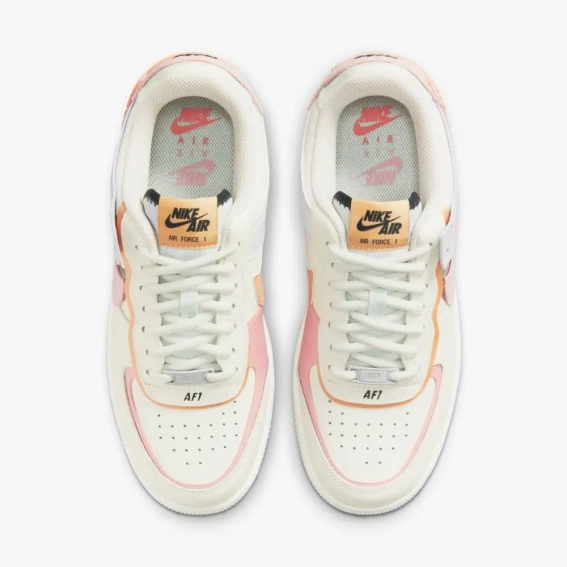 Кроссовки Nike Wmns Air Force 1 Shadow &quot;Sail/Orange Chalk/Pink&quot; CI0919-111 фото 4 — интернет-магазин Tapok