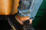 Мужские кроссовки кожаные весна/осень черные Splinter Trend 1219 Фото 4