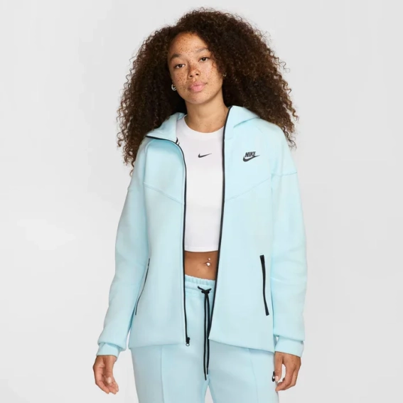 Толстовка Nike W NSW TCH FLC WR FZ HDY FB8338-474 фото 1 — интернет-магазин Tapok