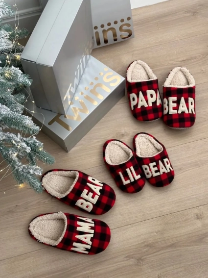 Хатні тапочки PAPA BEAR 590864 Червоні 40-41 42-43 44-45 фото 3 — інтернет-магазин Tapok