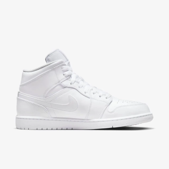 Кроссовки Nike Air Jordan 1 Mid White 554724-136 фото 3 — интернет-магазин Tapok