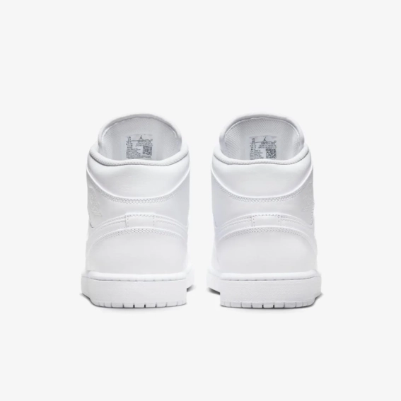 Кроссовки Nike Air Jordan 1 Mid White 554724-136 фото 5 — интернет-магазин Tapok