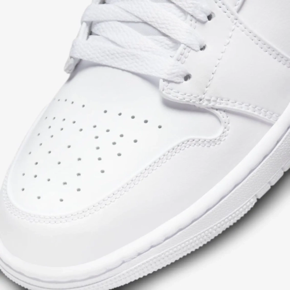 Кроссовки Nike Air Jordan 1 Mid White 554724-136 фото 6 — интернет-магазин Tapok