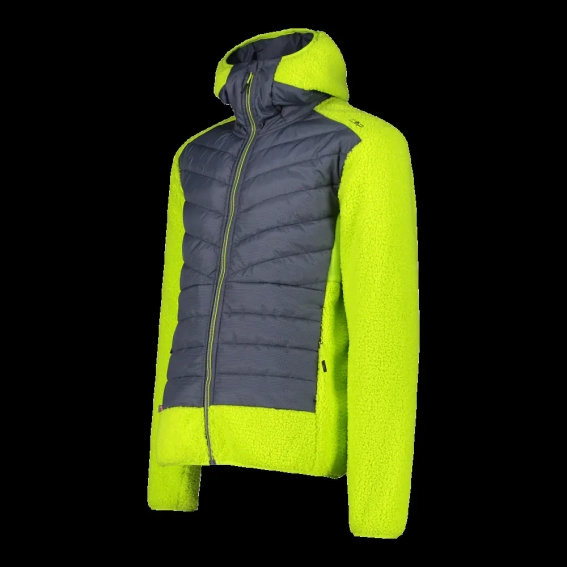 Куртка спорт. CMP JACKET HYBRID FIX HOOD GRID PO 34P1817-U911 фото 3 — интернет-магазин Tapok
