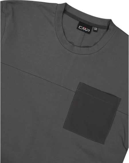 Футболка длинная. рукав CMP T-SHIRT STRETCH JERSEY 34F0627-E910 фото 4 — интернет-магазин Tapok