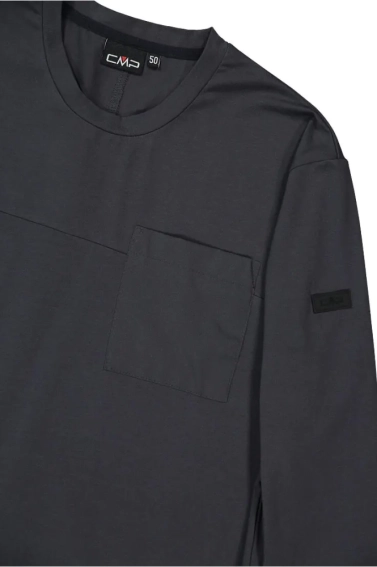 Футболка длинная. рукав CMP T-SHIRT STRETCH JERSEY 34F0627-U423 фото 3 — интернет-магазин Tapok