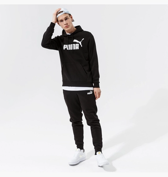 Штани чоловічі Puma Ess Logo Pants Fl Cl - Black 58671401 фото 4 — інтернет-магазин Tapok