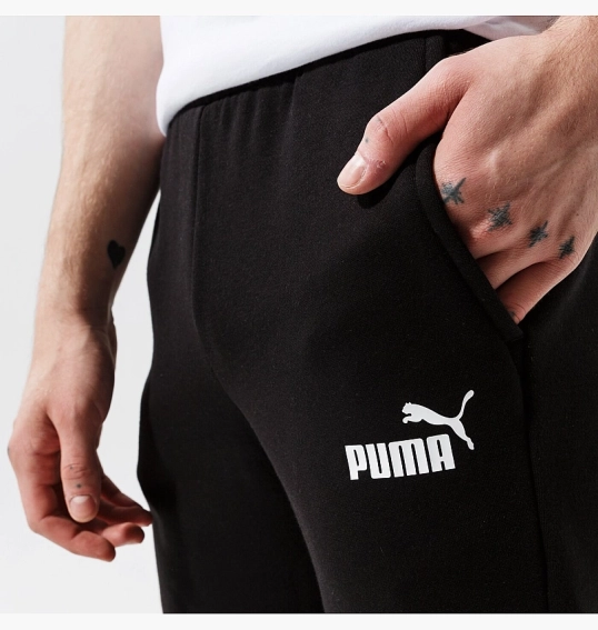Штани чоловічі Puma Ess Logo Pants Fl Cl - Black 58671401 фото 5 — інтернет-магазин Tapok