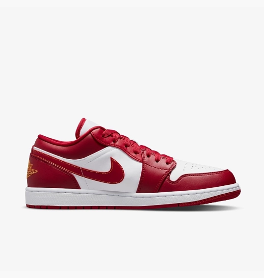 Кроссовки Air Jordan 1 Low White/Red 553558-607 фото 2 — интернет-магазин Tapok
