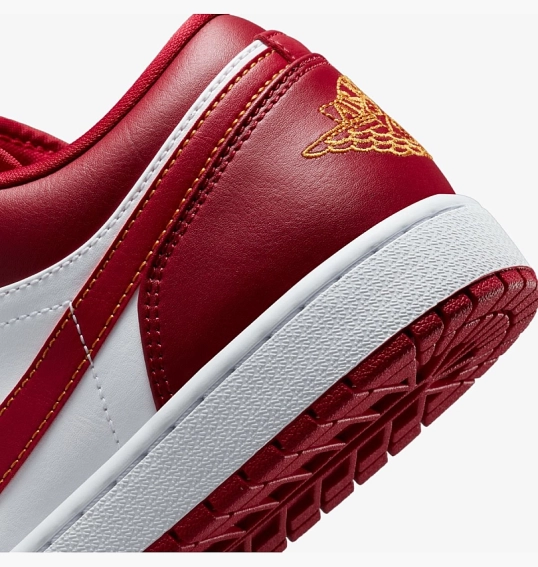 Кроссовки Air Jordan 1 Low White/Red 553558-607 фото 3 — интернет-магазин Tapok