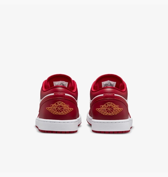 Кроссовки Air Jordan 1 Low White/Red 553558-607 фото 5 — интернет-магазин Tapok