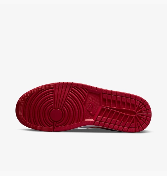 Кроссовки Air Jordan 1 Low White/Red 553558-607 фото 7 — интернет-магазин Tapok