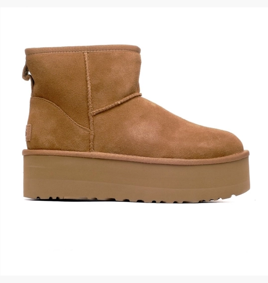 Черевики UGG Classic Mini Platform Brown 1134991-CHE фото 3 — інтернет-магазин Tapok