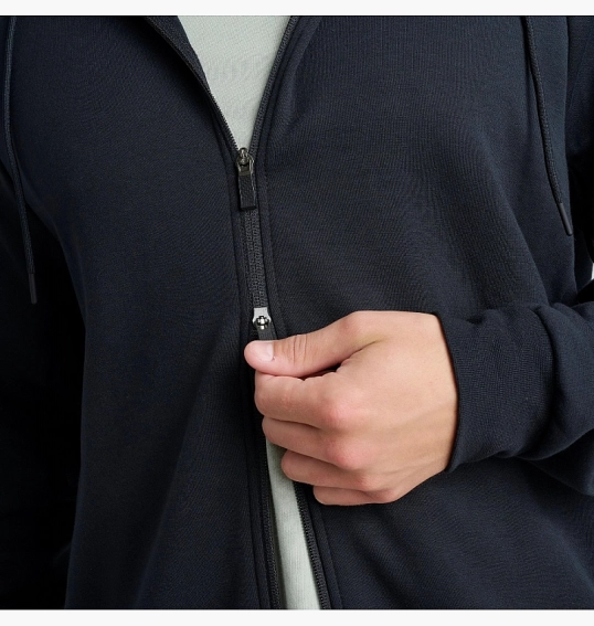 Толстовка Nike Primary Dri-Fit Uv Full-Zip Versatile Hoodie Black FZ0967-010 фото 7 — интернет-магазин Tapok