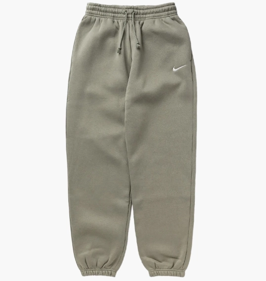 Брюки женские Nike Phoenix Fleece High-Waisted Oversized Sweatpants Olive FZ5996-320 фото 1 — интернет-магазин Tapok