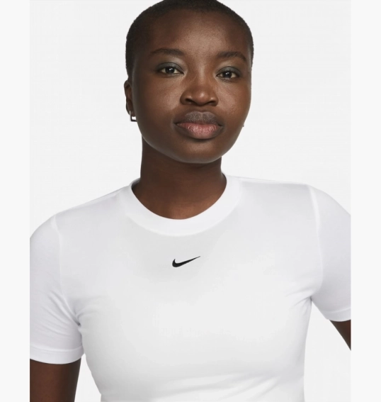 Мужская футболка NIKE W NSW ESSNTL SLM CRP FB2873-100 фото 3 — интернет-магазин Tapok