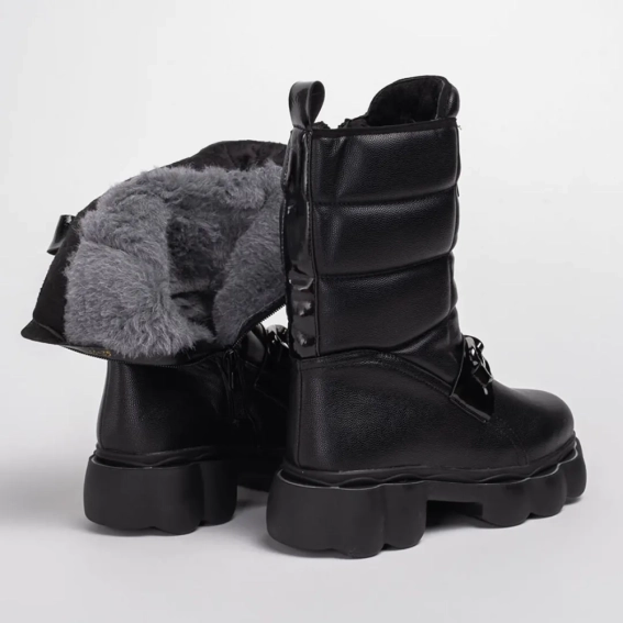 Дутики детские 342020 Fashion Черный фото 5 — интернет-магазин Tapok