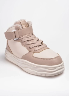 Кеди зимові високі 342115 Fashion Бежевий
