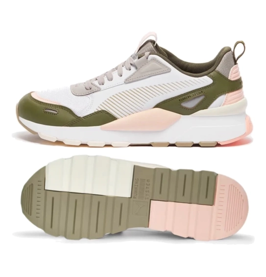 Мужские кроссовки Puma RS 3.0 Synth Pop White-Green Moss фото 3 — интернет-магазин Tapok