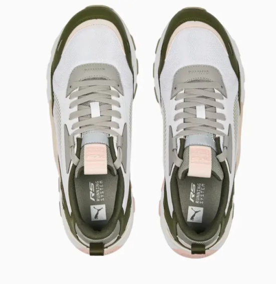 Мужские кроссовки Puma RS 3.0 Synth Pop White-Green Moss фото 6 — интернет-магазин Tapok