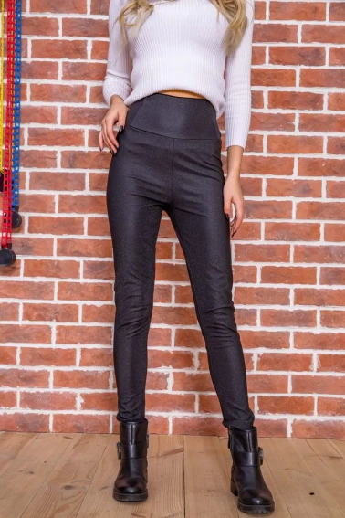Черные лосины из эко-кожи с утягивающим эффектом 164R1497 Ager фото 1 — интернет-магазин Tapok