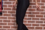 Черные лосины из эко-кожи с утягивающим эффектом 164R1497 Ager Фото 3