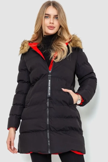 Куртка женская двусторонняя Черно-красный 129R818-555 Ager фото 1 — интернет-магазин Tapok