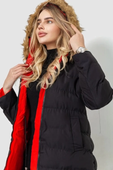 Куртка женская двусторонняя Черно-красный 129R818-555 Ager фото 6 — интернет-магазин Tapok